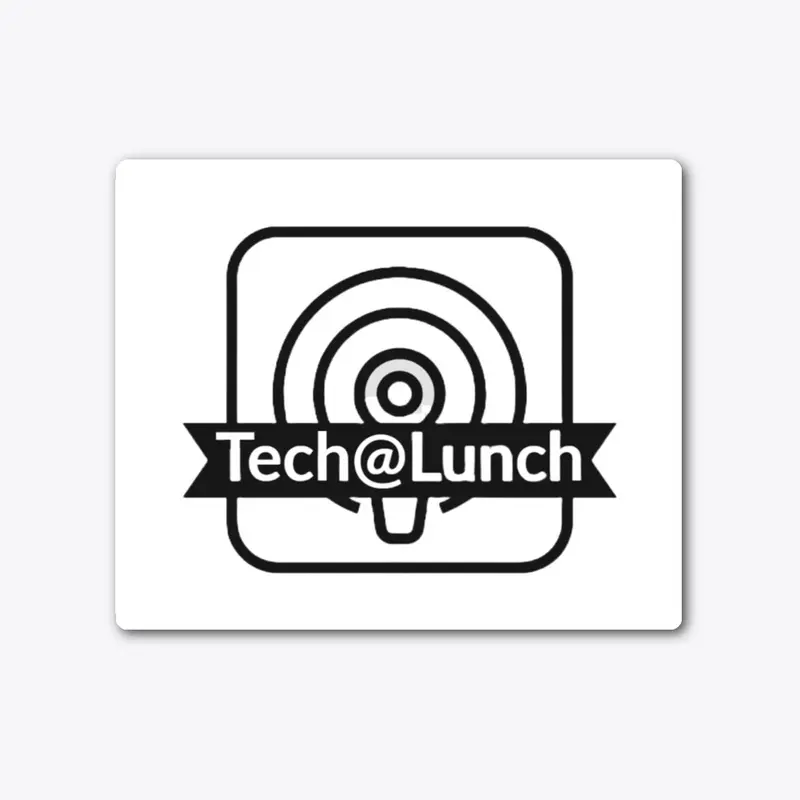 Basic Black logo Tech@Lunch Podcast Tee
