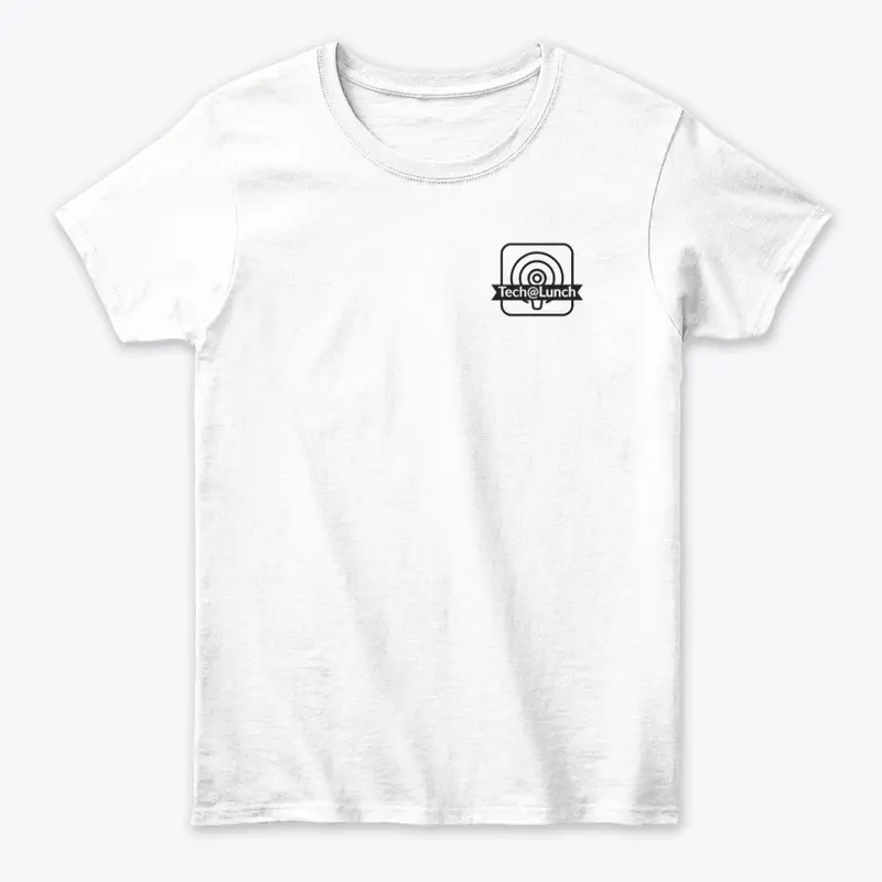 Basic Black logo Tech@Lunch Podcast Tee