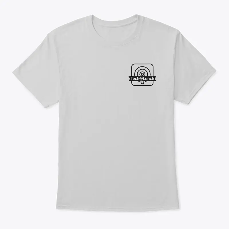 Basic Black logo Tech@Lunch Podcast Tee