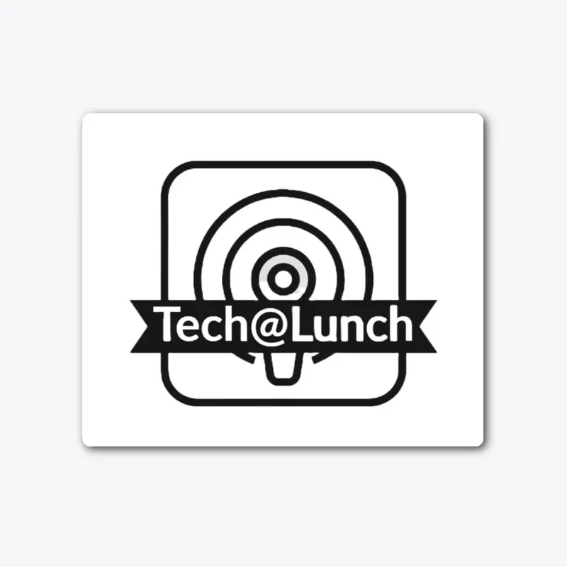 Basic Black logo Tech@Lunch Podcast Tee